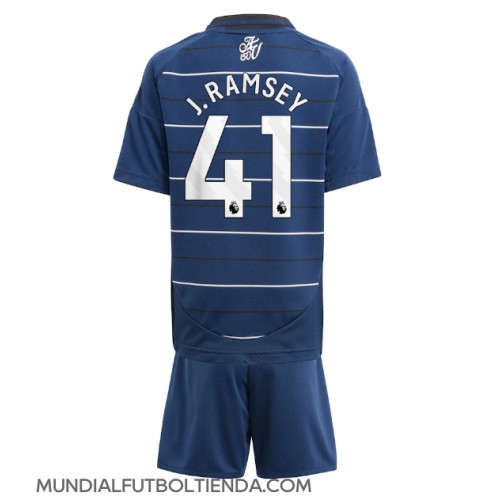 Camiseta Aston Villa Jacob Ramsey #41 Tercera Equipación Replica 2024-25 para niños mangas cortas (+ Pantalones cortos)